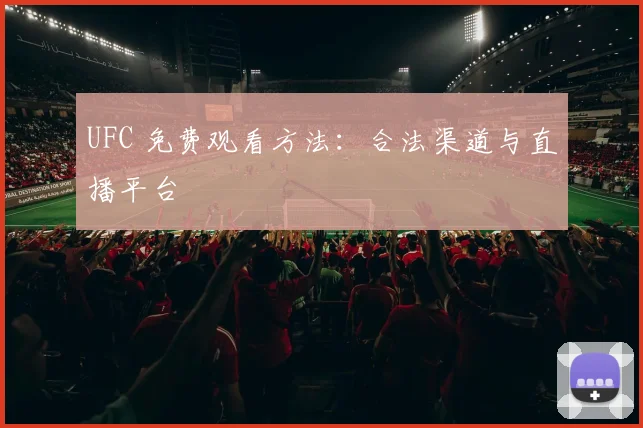 UFC 免费观看方法：合法渠道与直播平台