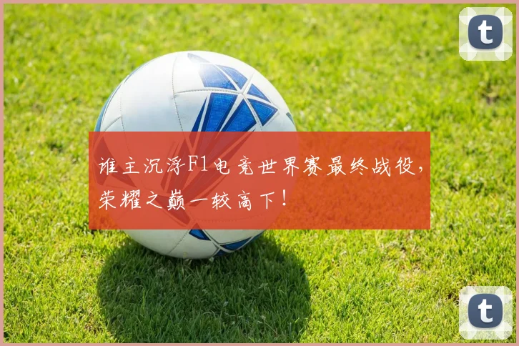 谁主沉浮F1电竞世界赛最终战役，荣耀之巅一较高下！